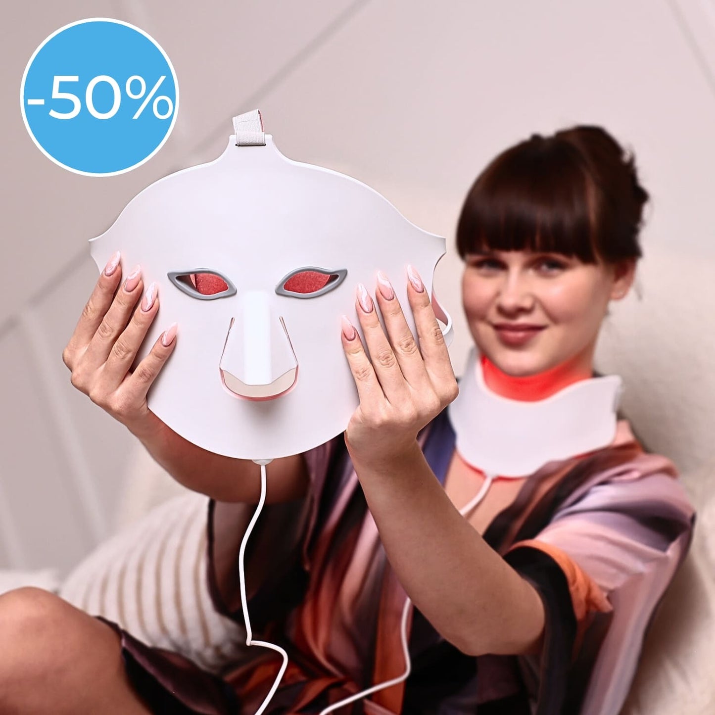 Glowskin Pro2 - LED Maske til Ansigts- og Halsbehandling